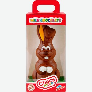 Фигурка шоколадная CHOCS & MORE Заяц из молочного шоколада, в ассортименте, 40г