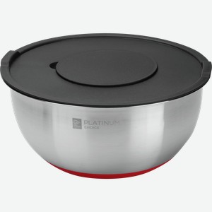 Миска PLATINUM CHOICE нержавеющая сталь с набором терок – 3шт, 4.8л, Арт. HLLG2