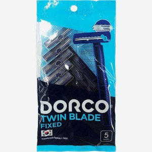 Одноразовый станок для бритья Dorco Twin Blade Fixed 2 лезвия 5шт 22 г