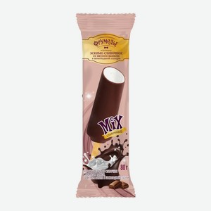 Мороженое Mix эскимо круглое Фрумелье со вкусом ванили в шоколадной глазури, 80 г