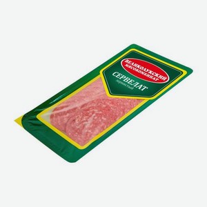 Сервелат Великолукский МК зернистый варено-копченый 150г 150 г