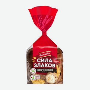 Хлеб Сила злаков пшеничной-ржаной со льном нарезанный Хлебный дом 300г 300 г