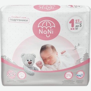 Подгузники Nani 1NB до 5кг 27шт 635 г