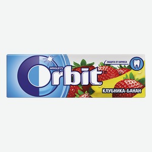 Резинка жевательная ОРБИТ, Клубника/банан, 14г