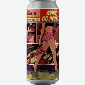 Пивной напиток Konix Brewery Mary Go Home нефильтрованный, 450 мл