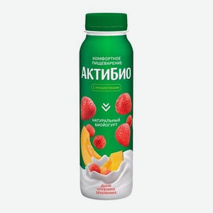 Биойогурт Актибио питьевой дыня клубника земляника 1.5% 260г 260 г