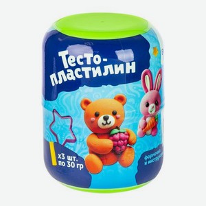 Набор Тесто-пластилин для лепки Genio Kids 3 цвета 92 г