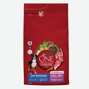 Purina ONE для взрослых собак средних и крупных пород, с выс