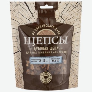 Щепа дубовая Щепсы для настаивания алкоголя микс 8-11мм