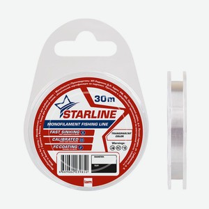 Монофильная леска STARLINE 30m (transparent) d0.148