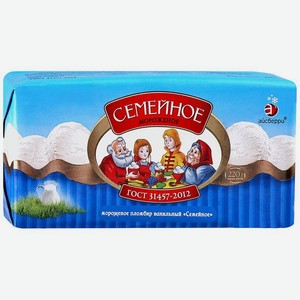 Мороженое Айсберри Семейное пломбир 220 г