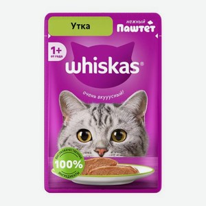 Корм для кошек паштет с уткой Whiskas 75г 75 г