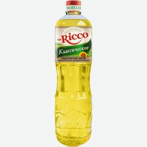 Масло Mr. Ricco подсолнечное рафинированное дезодорированное 1л