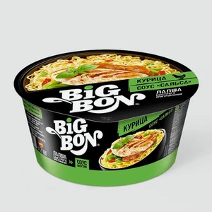 Лапша с курицей и соусом «BigBon», 85 г
