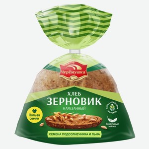 Хлеб мультизлаковый «Черемушки» Зерновик с семенами подсолнечника и льна нарезка, 460 г