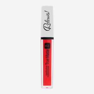 Жидкая помада для губ матовая True Matte тон 02 Классический красный Relouis 21 г