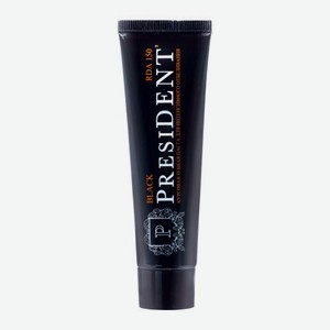 Зубная паста отбеливающая President Black 50мл