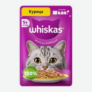 Влажный корм для кошек Желе с курицей Whiskas 75г 75 г