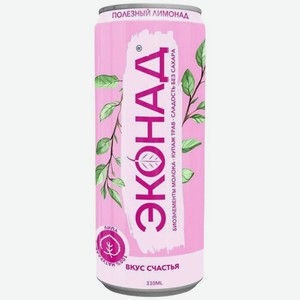 Напиток Эконад Вкус Счастья на основе молочной сыворотки с липой, 330мл