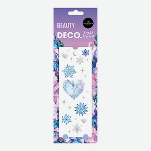 DECO. Набор переводных татуировок для тела CRYSTAL MYSTERY by Miami Tattoos переводная (Snowflake), Мультиколор