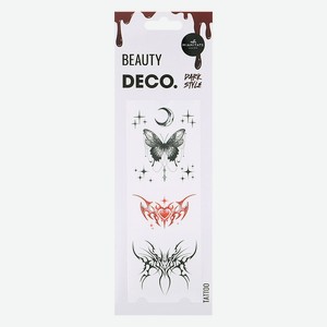 DECO. Набор переводных татуировок для тела SCARY by Miami Tattoos переводная (Dark Style), Мультиколор