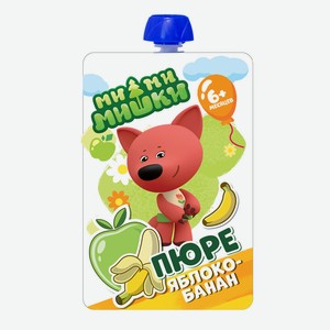 Пюре фруктовое Ми-ми-мишки яблоко/банан с 6 мес 90г г/п