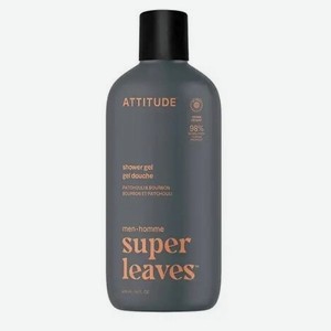 ATTITUDE Гель для душа Super Leaves Men Patchouli & Bourbon, Объем: 415 мл