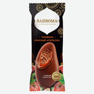 Мороженое двухслойное Bahroma трюфель-красный апельсин в глазури эскимо Казахстан, 75 г