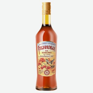 Настойка сладкая «Рябиновая на коньяке» Россия, 0,5 л