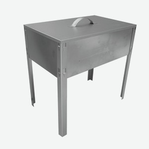 Мангал-коптильня Эконом 400х250х400 (с шампурами) в коробке