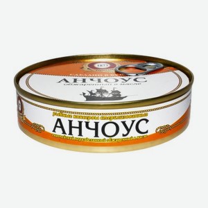 Анчоус Пролив обжаренный в масле 160г 160 г