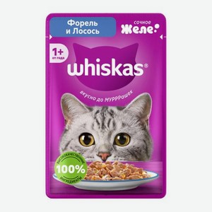 Корм для кошек в желе с форелью и лососем Whiskas 75г 75 г