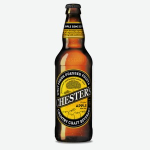 Сидр Chester s Яблочный полусухой 5,5%, 0,45 л