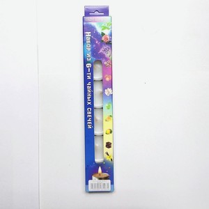 ИНДОКИТАЙ Набор из 6 чайных свечей  Собери коллекцию , хлопок, 1 набор