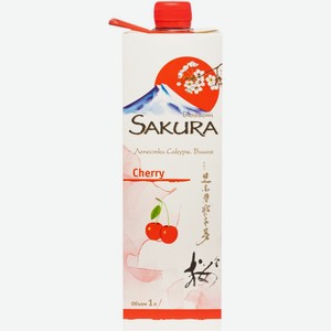 Продукция плодовая алкогольная ЛЕПЕСТКИ САКУРЫ Вишня п/сл., Россия, 1 L