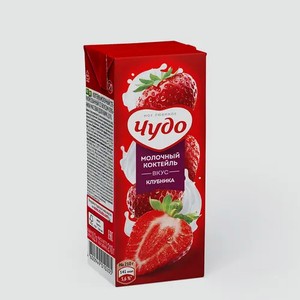 Коктейль молочный 2% «Чудо» Клубника, 200 мл