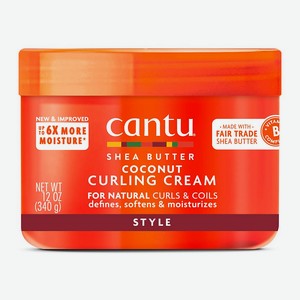 CANTU Крем для формирования локонов Shea Butter Coconut Curling, 340 г