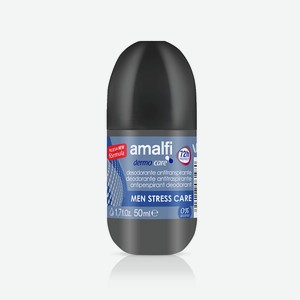 AMALFI Дезодорант-антиперспирант шариковый мужской MEN STRESS CARE, 50 мл