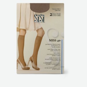 Гольфы женские SiSi Miss 40 den Bronze светло-бежевые р. универсальный, 2 пары