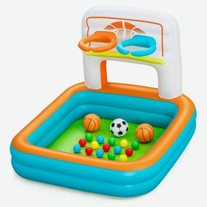 Игровой центр надувной многофункциональный BESTWAY 3 в 1 с шариками, 120x107x84 см