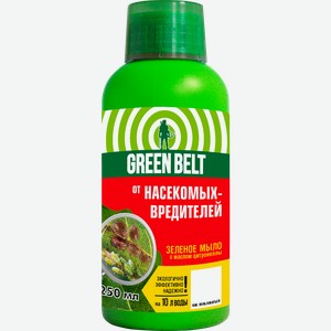 Средство от насекомых-вредителей GREEN BELT Зеленое мыло, с маслом цитронеллы, Арт. 01-741, 250мл