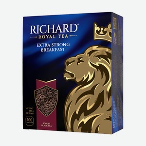 Чай чёрный байховый  Экстра Стронг Брекфаст , Richard, 100x1,8 г