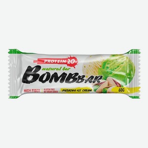 BOMBBAR Батончик Фисташковый пломбир, 60 г