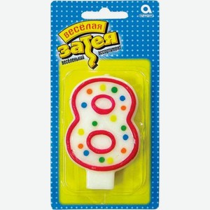 Свеча-цифра 8 7.6см 26 г