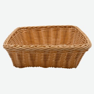 Корзина Handy Home квадратная полиротанг, 24х24х7,5 см