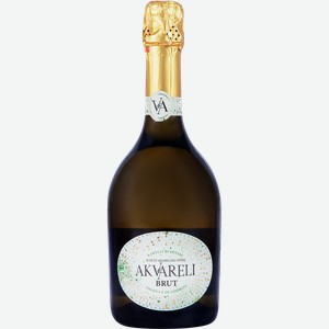 Вино игристое AKVARELI Грузинское белое брют, 0.75л