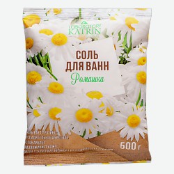 Натуральная морская соль для ванн в пакете Ромашка