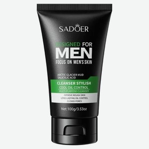 SADOER Средство для умывания Cool Oil Control мужское многоцелевое очищающее, 100 гр