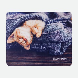 SONNEN Коврик для мыши KITTEN, 220х180х3 мм.