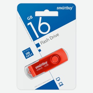 Флеш-накопитель SmartBuy Twist Red UFD 3.0 16GB